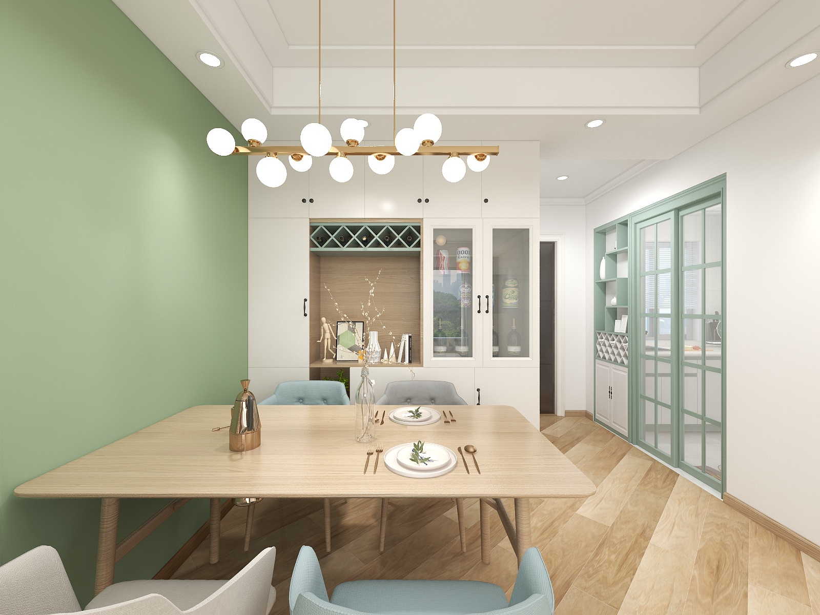 设计师星星stella-德信海德公园83.00㎡A2’3室2厅1卫1厨-装修设计方案