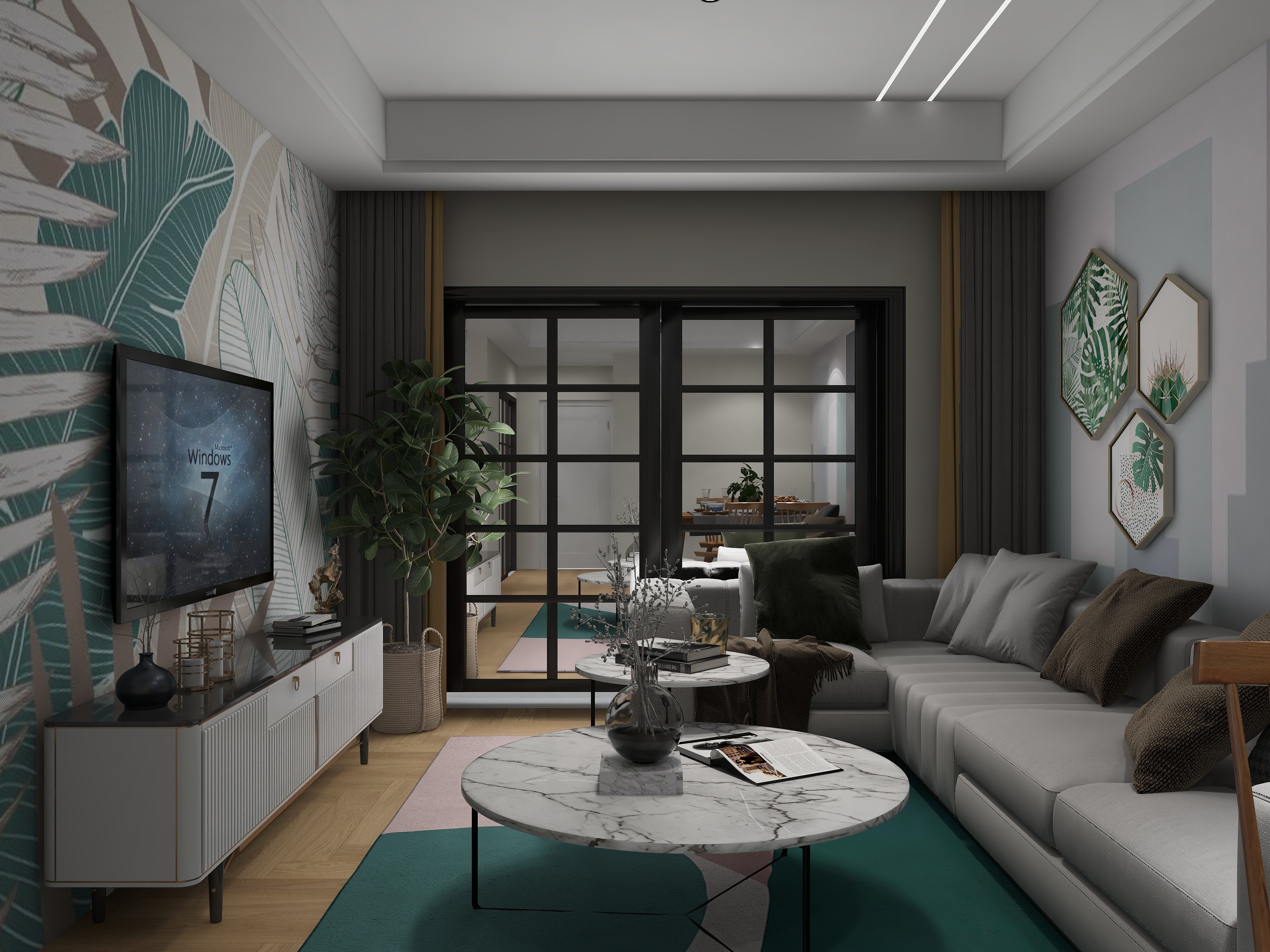 小贤18750766924-德信海德公园83.00㎡A2’3室2厅1卫1厨-装修设计方案