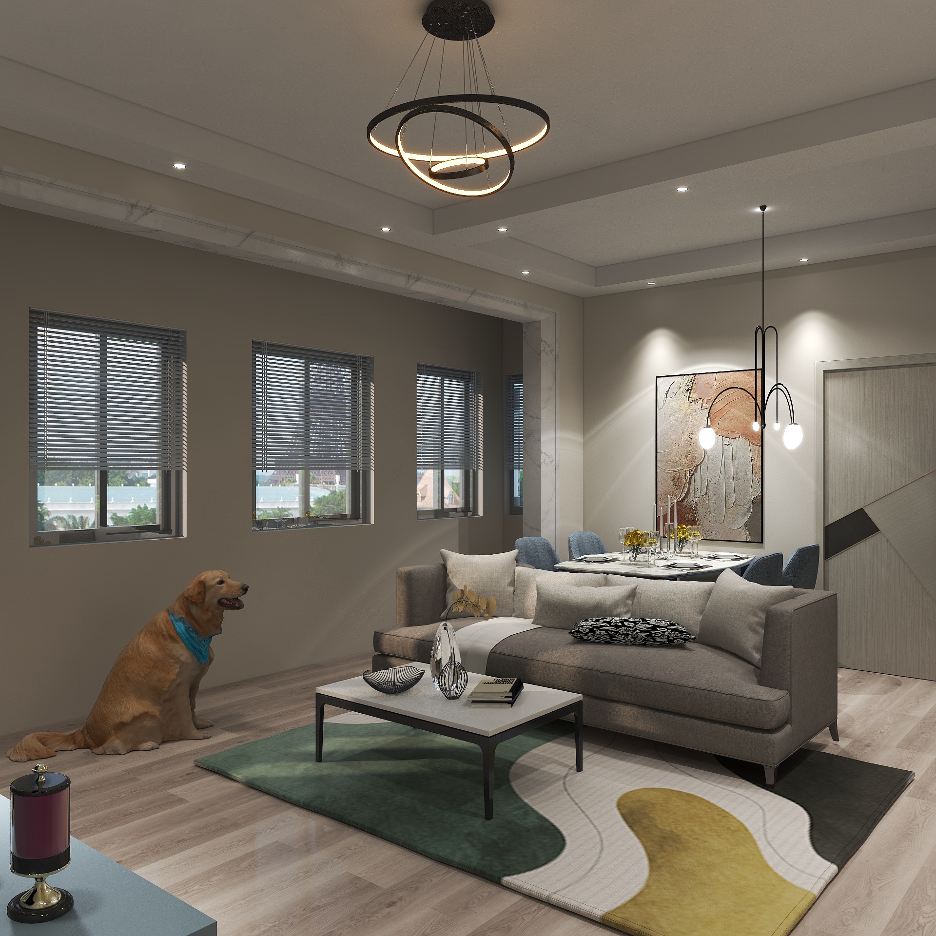 1986设计室-瑞和园89.50㎡B户型3室2厅1卫-装修设计方案