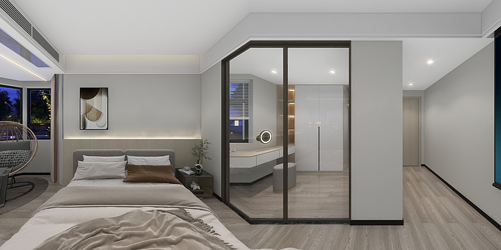 康子龙-现代风-装修设计方案