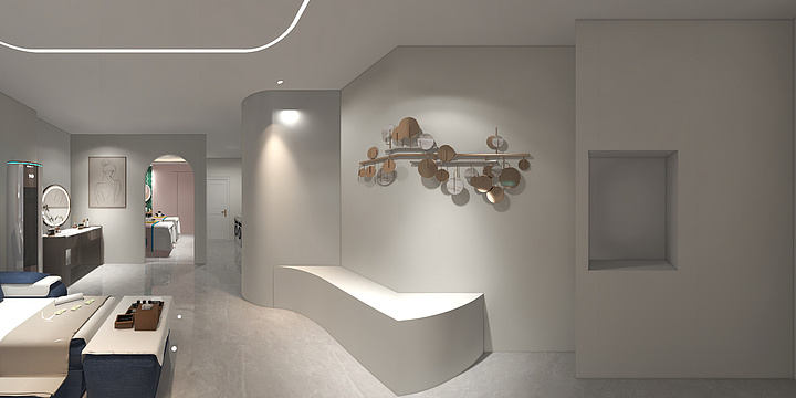 北创-金昌空间设计-昌荣新城美容美甲店-装修设计方案