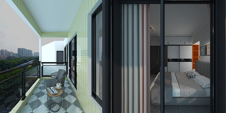 采购之家装饰-旭日翠澜园1栋04户型精装效果图-装修设计方案