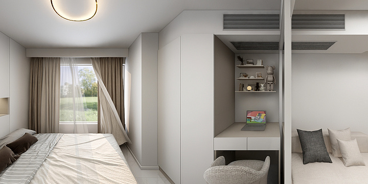 杨莱伊Lyvi-【白玉兰】三室两卫loft公寓-装修设计方案