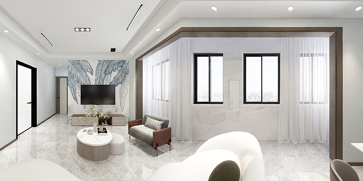 song-song-瑞和园89.50㎡B户型3室2厅1卫-装修设计方案