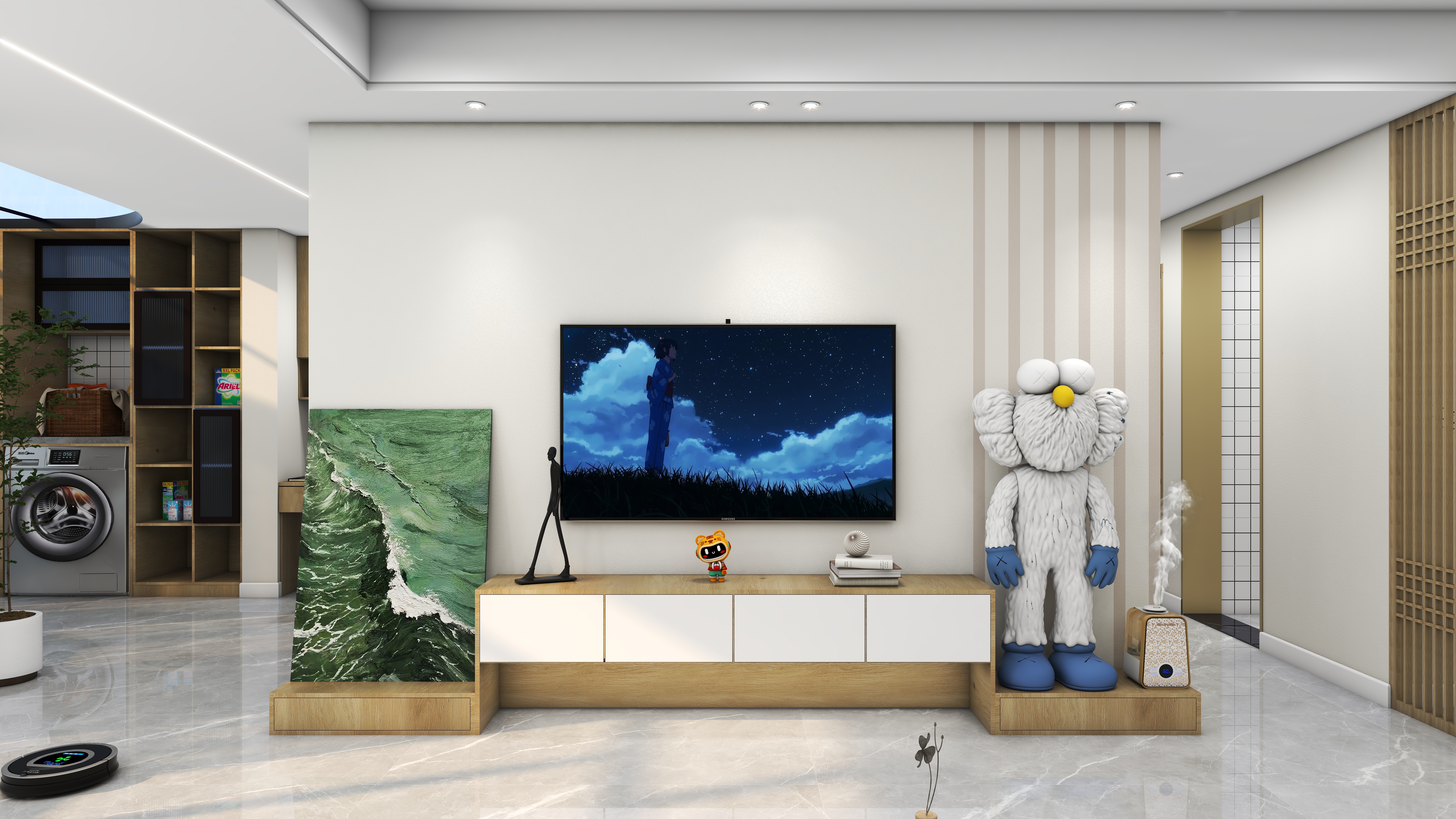 绿森林硅藻泥设计师张鑫-美鹤湾11-2302-装修设计方案