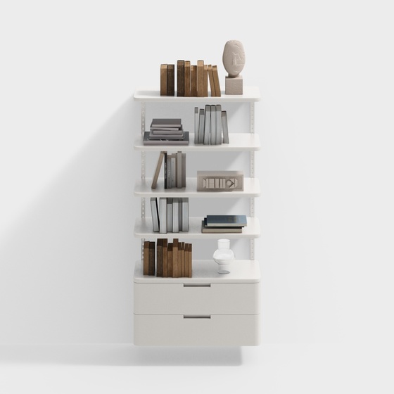 Modern Rack,Shelves,white