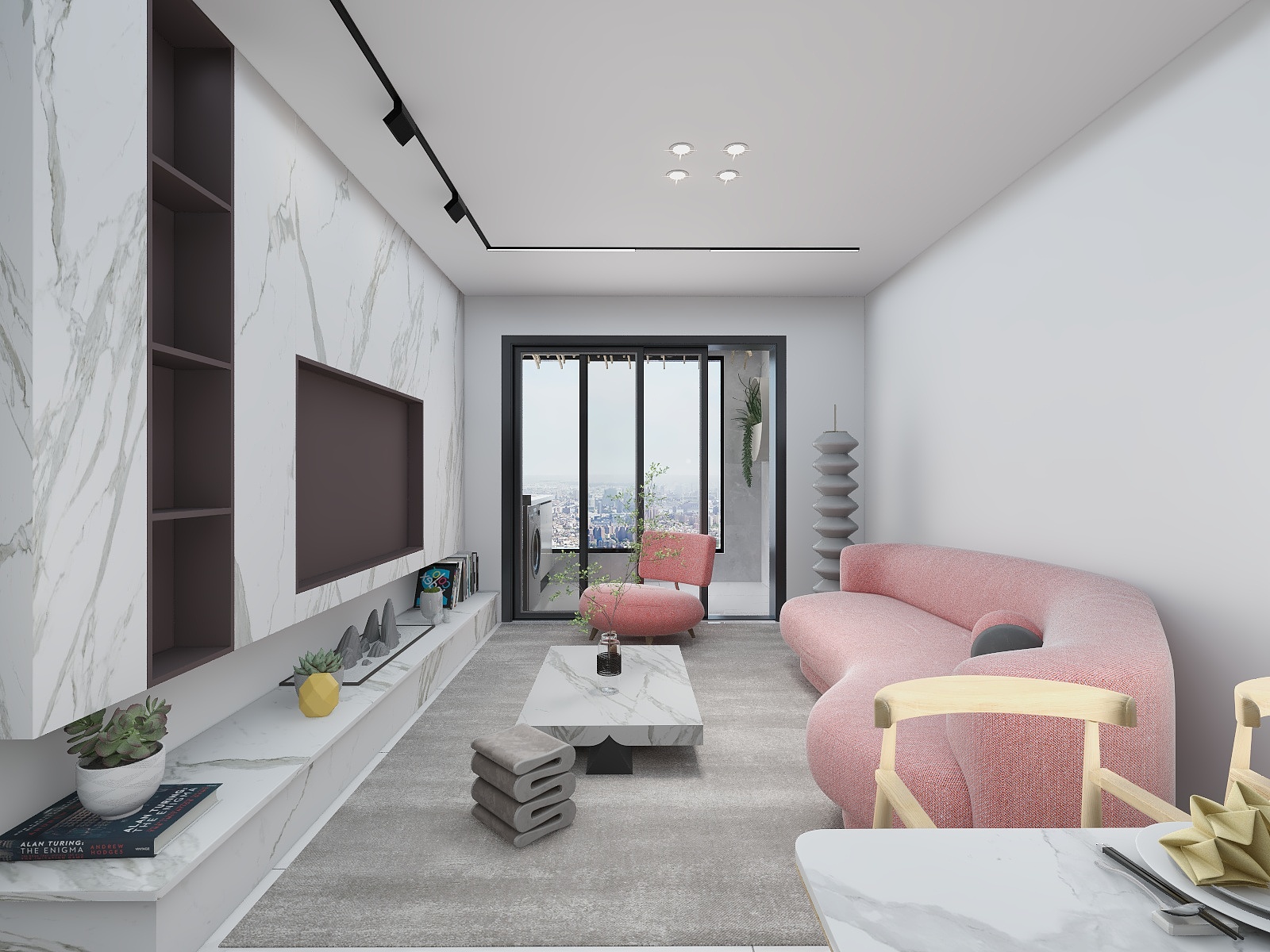 锦鲤室内-现代83平-德信海德公园-装修设计方案