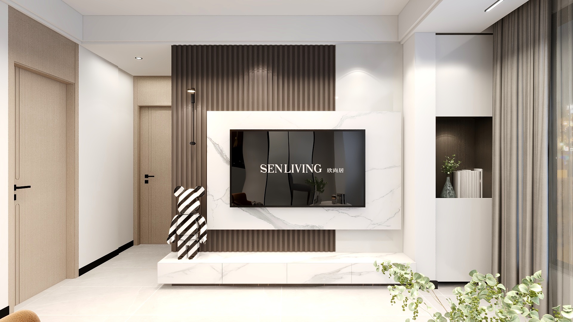 QianqzfC-瑞和园89.50㎡B户型3室2厅1卫-装修设计方案