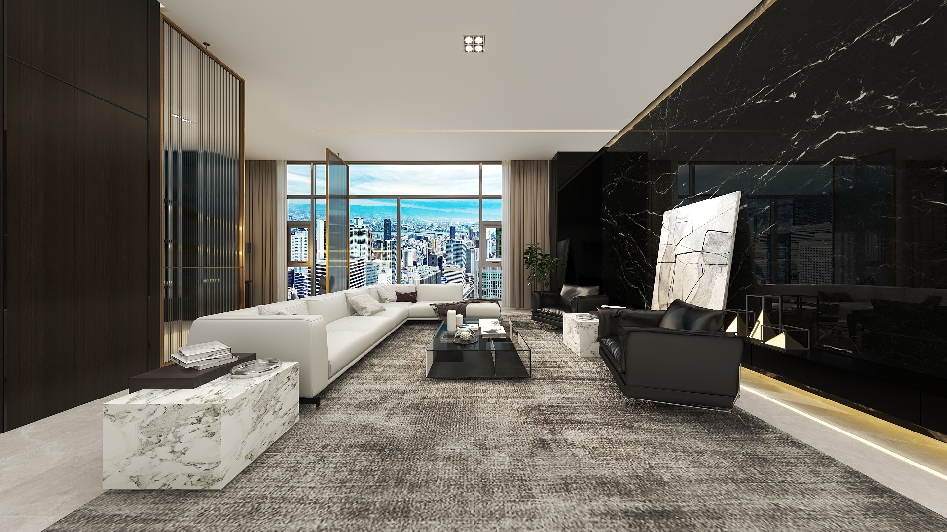 子设计-黑白-简-装修设计方案