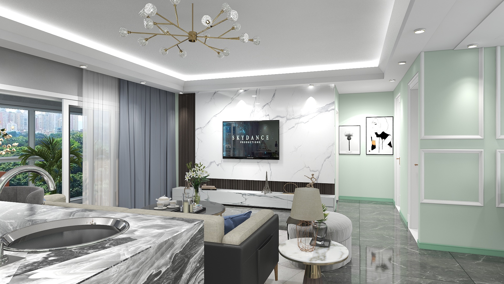 卢海亮-简美3室2厅-装修设计方案