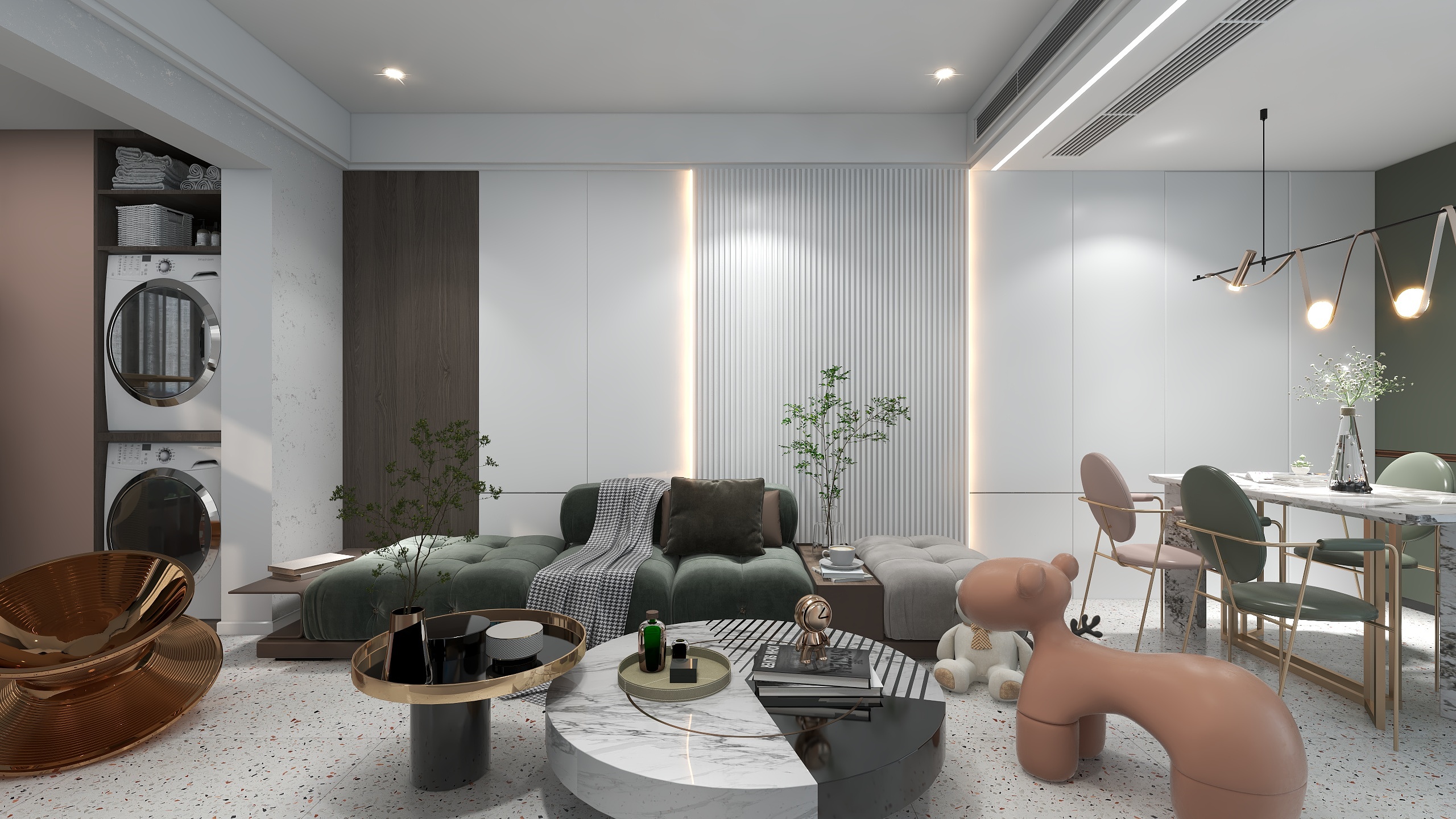 辞Design-德信海德公园83.00㎡A2’3室2厅1卫1厨-装修设计方案