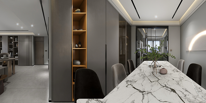 金丝玉玛高端轻奢馆-国宾府3#1304修改-装修设计方案