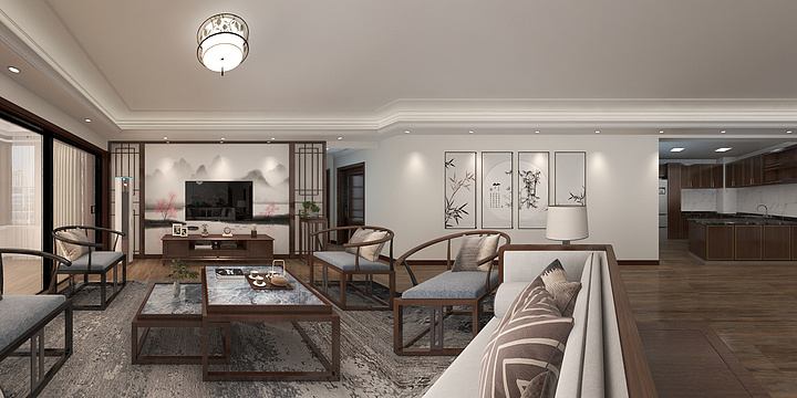 一米阳光视觉效果-碧桂园.dwg-装修设计方案