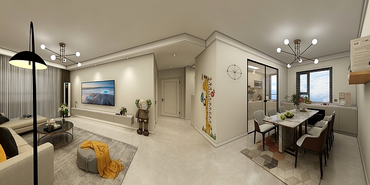 室内设计常欢喜-锦绣城雅园-青岛玺喆装饰-15154222805-装修设计方案