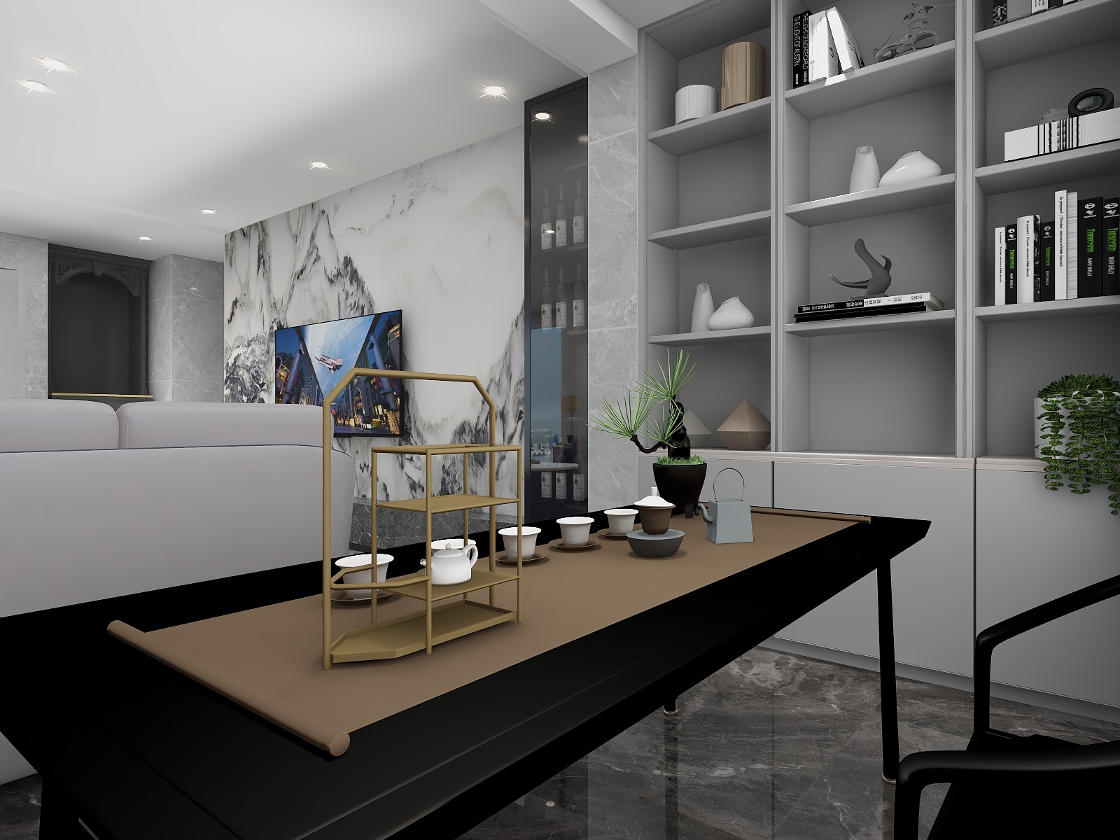 锦鲤室内-现代49平-客餐厨-装修设计方案