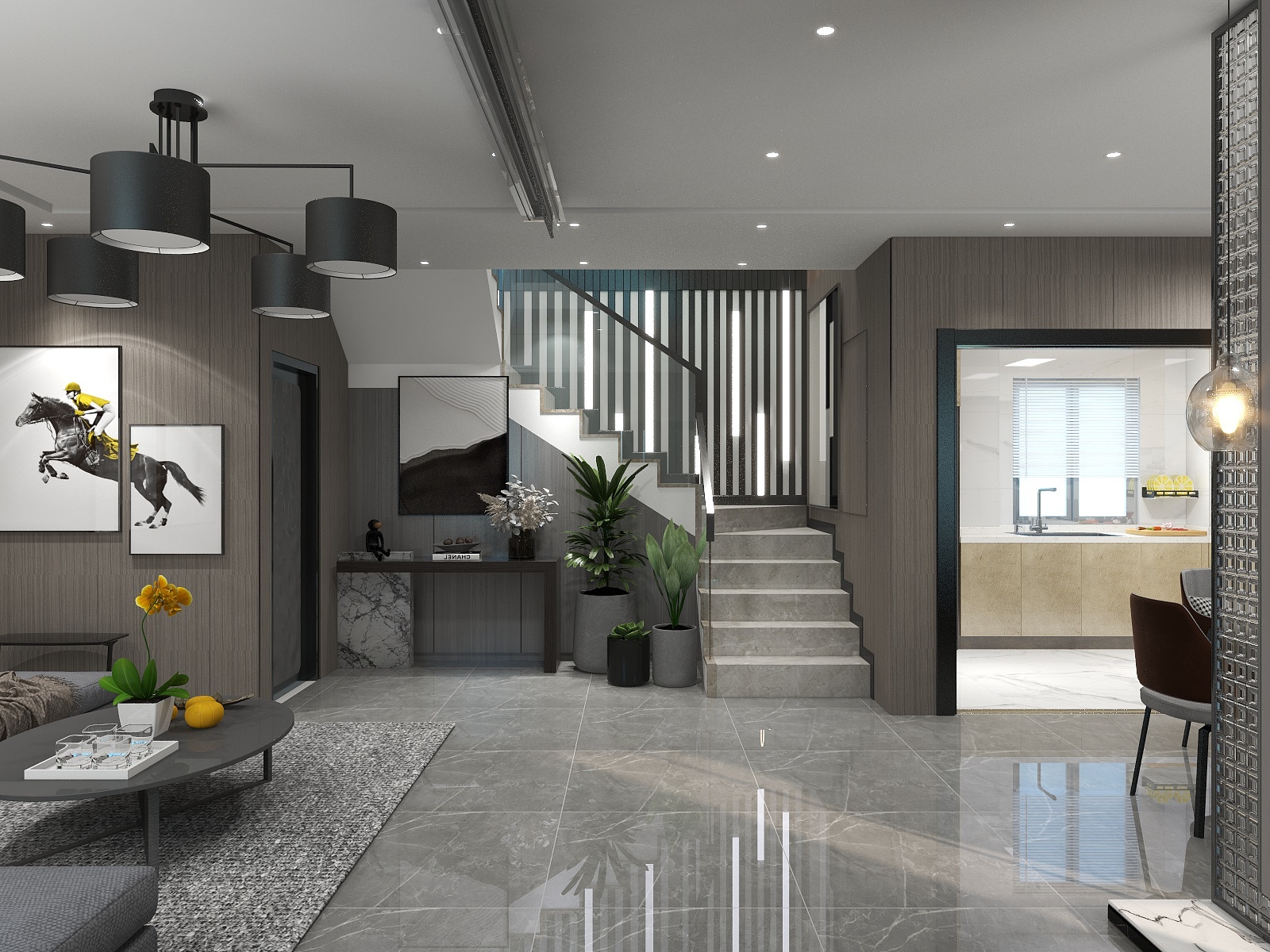 凭栏观海XF-成熟稳重摄影师画家loft户型-装修设计方案