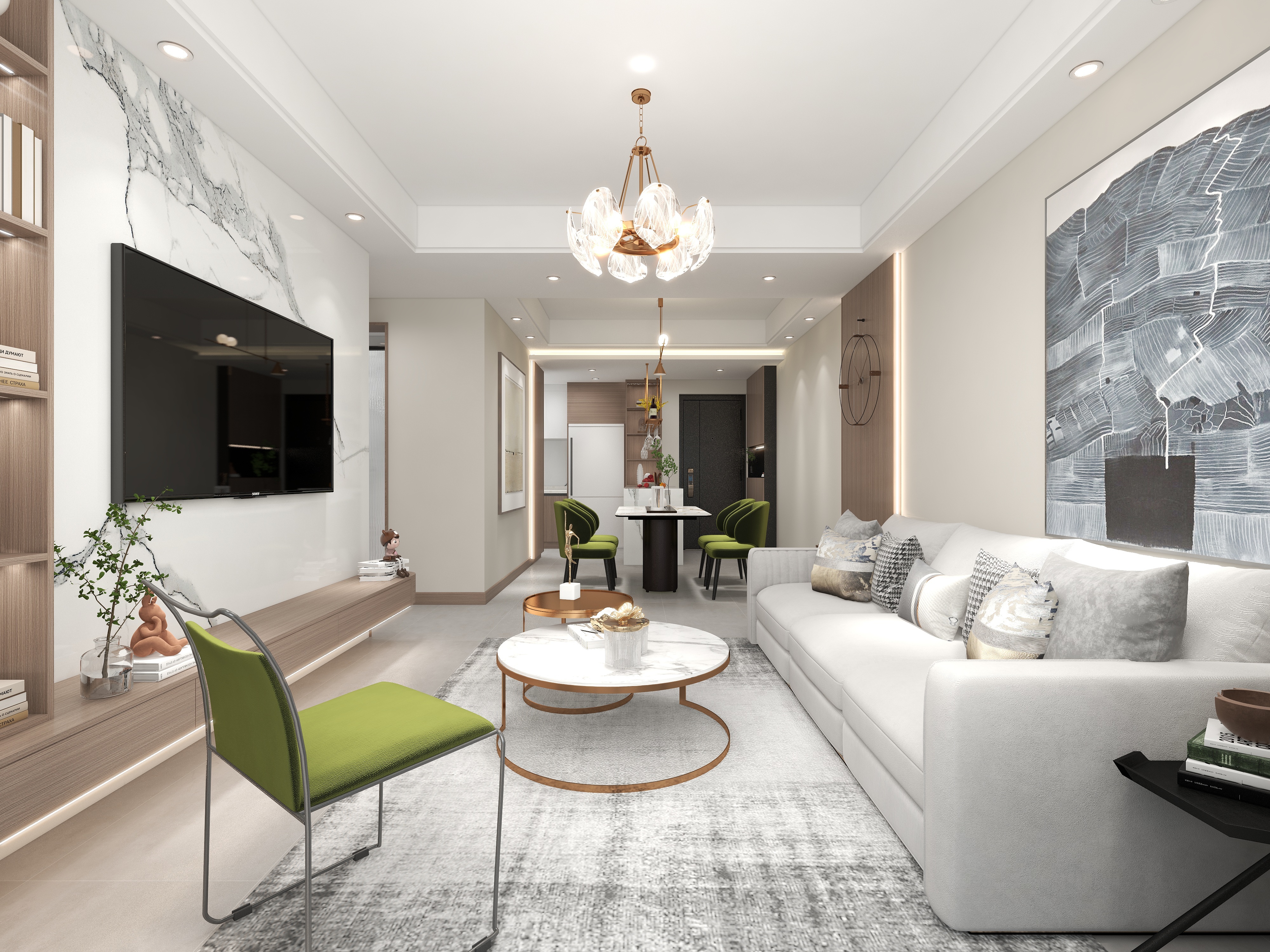 陈辉-107平方现代4居装修效果图