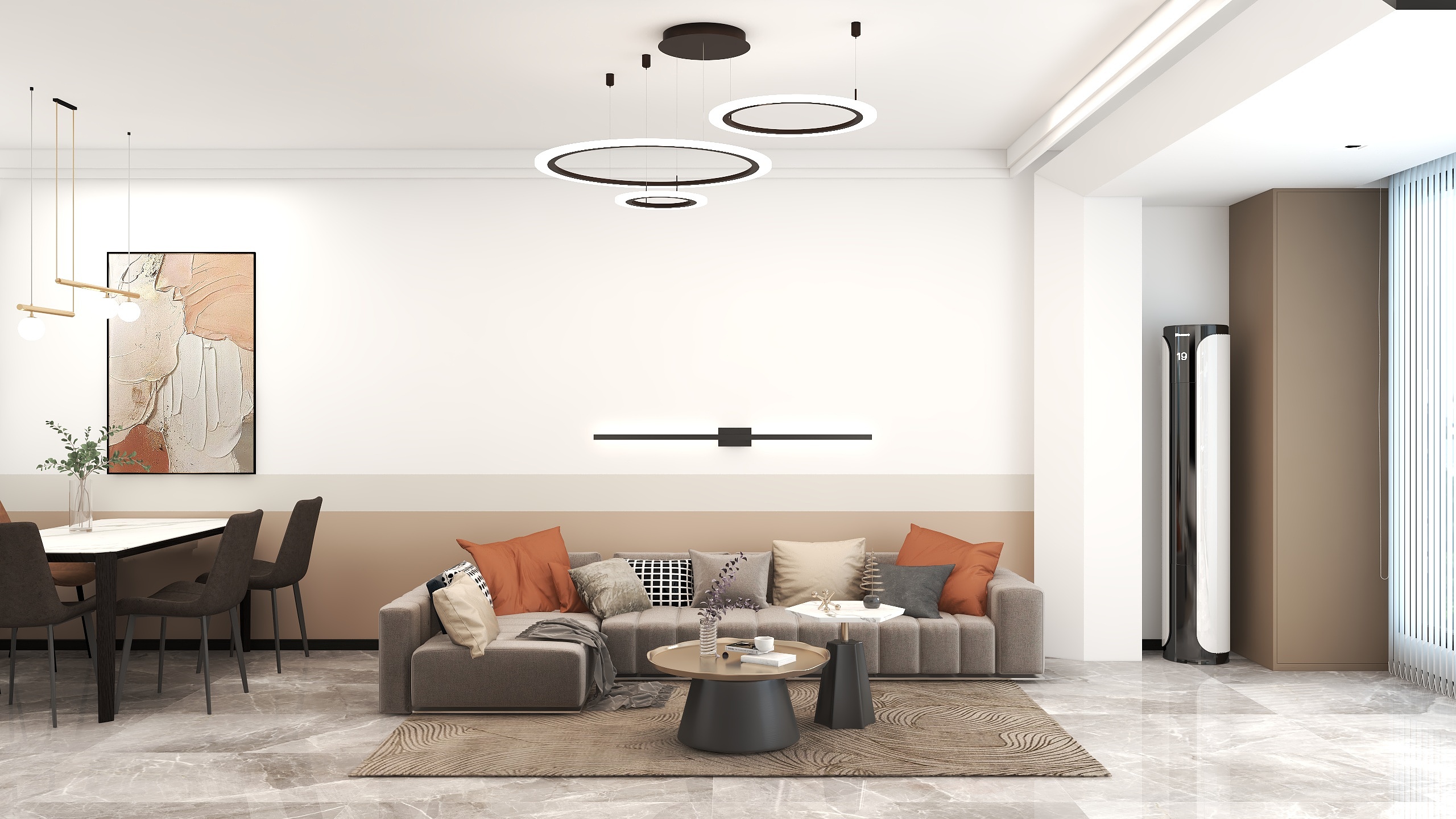 设计师明浔-现代简约4室2厅2卫-装修设计方案