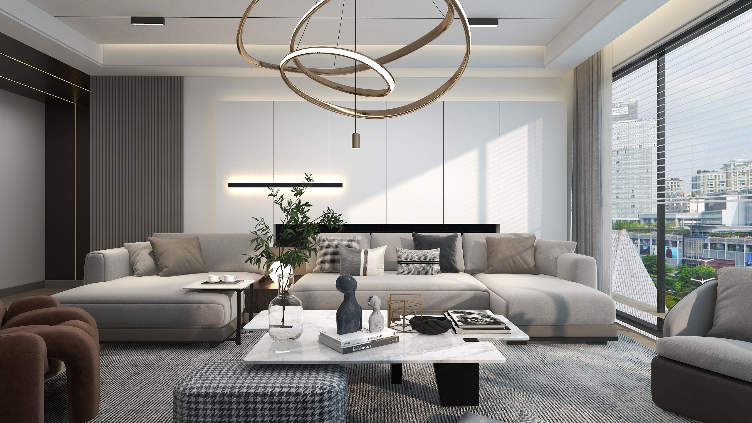 零度空间工作室-沙发背景墙-装修设计方案