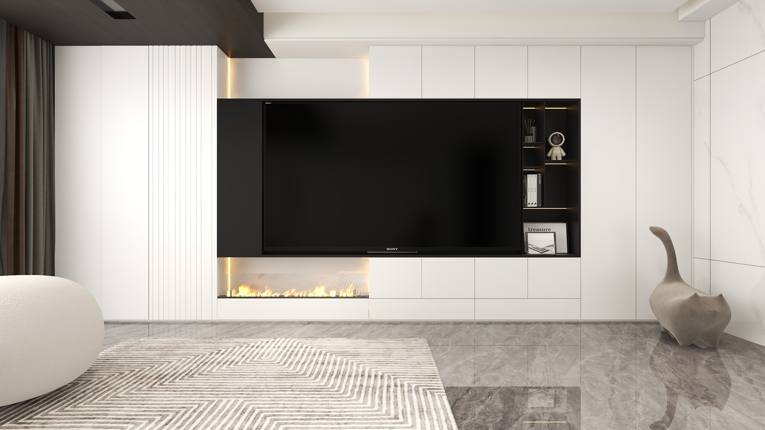 许福财-万科金域滨江3期-现代复式-装修设计方案