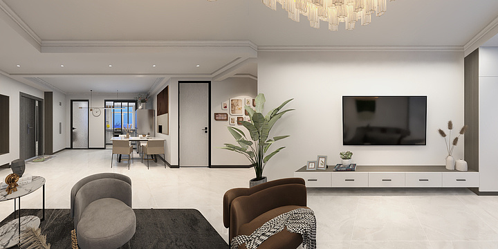 挺个侯设计-润泽十里106-装修设计方案