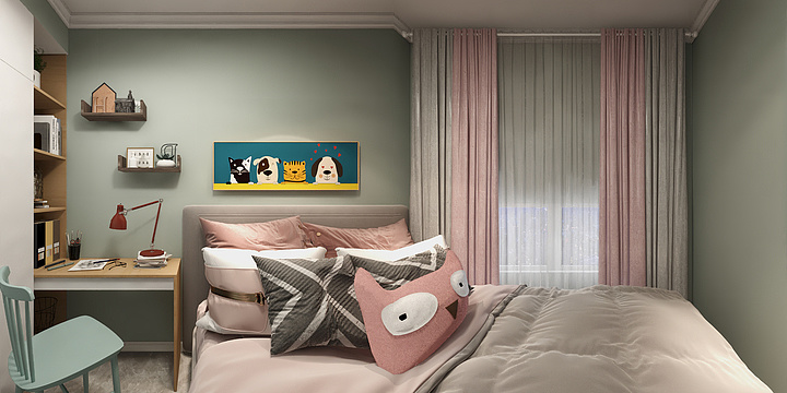 筑家设计-万博学府105单姐-装修设计方案