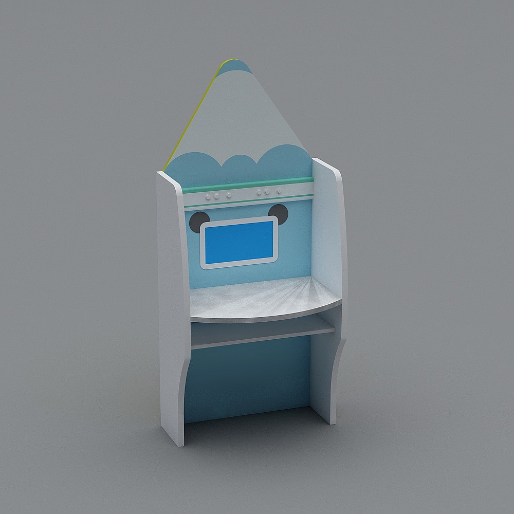 儿科-雾化桌3D模型