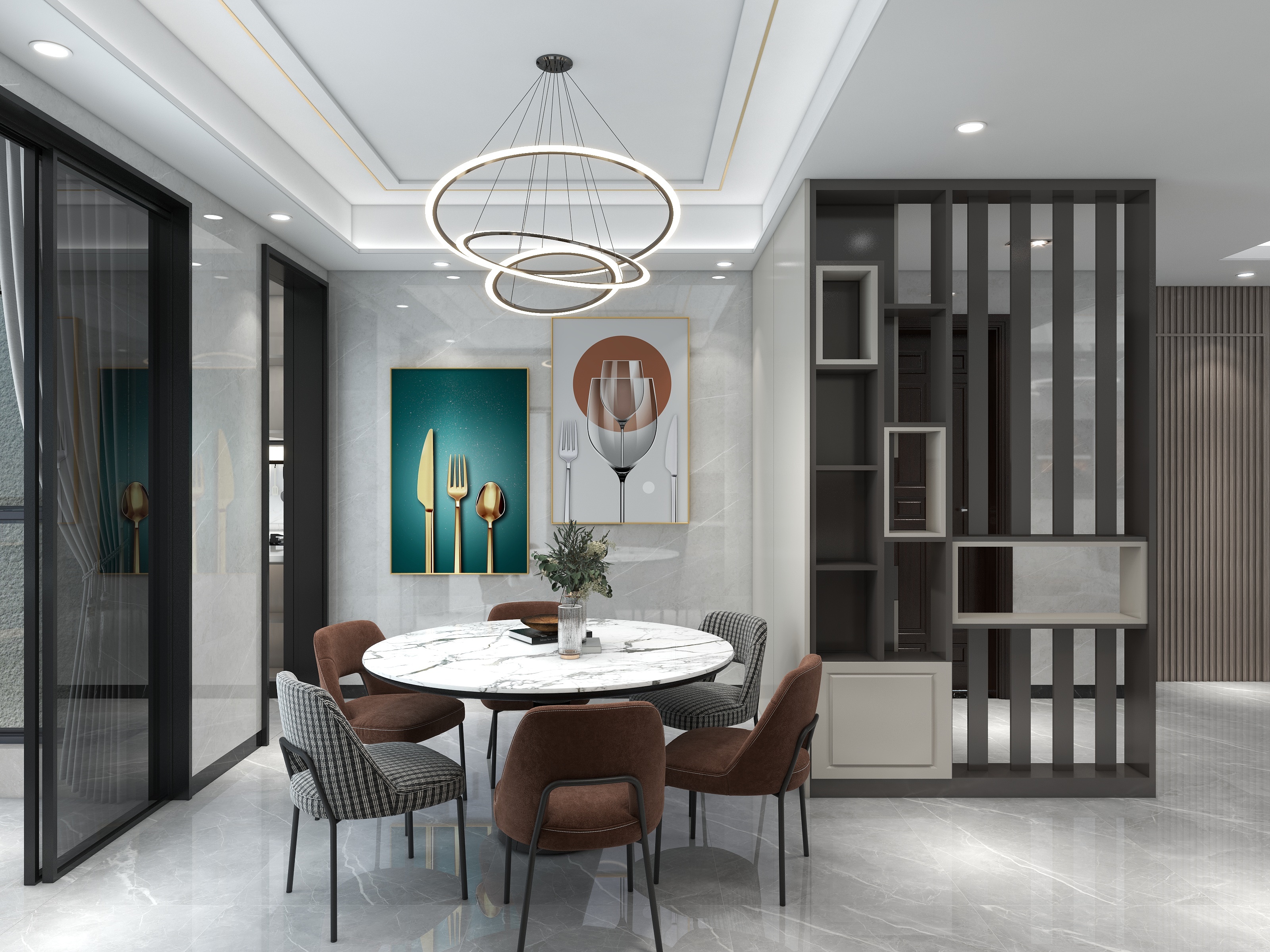 童齡艺术-五居-轻奢风-副本-副本-装修设计方案