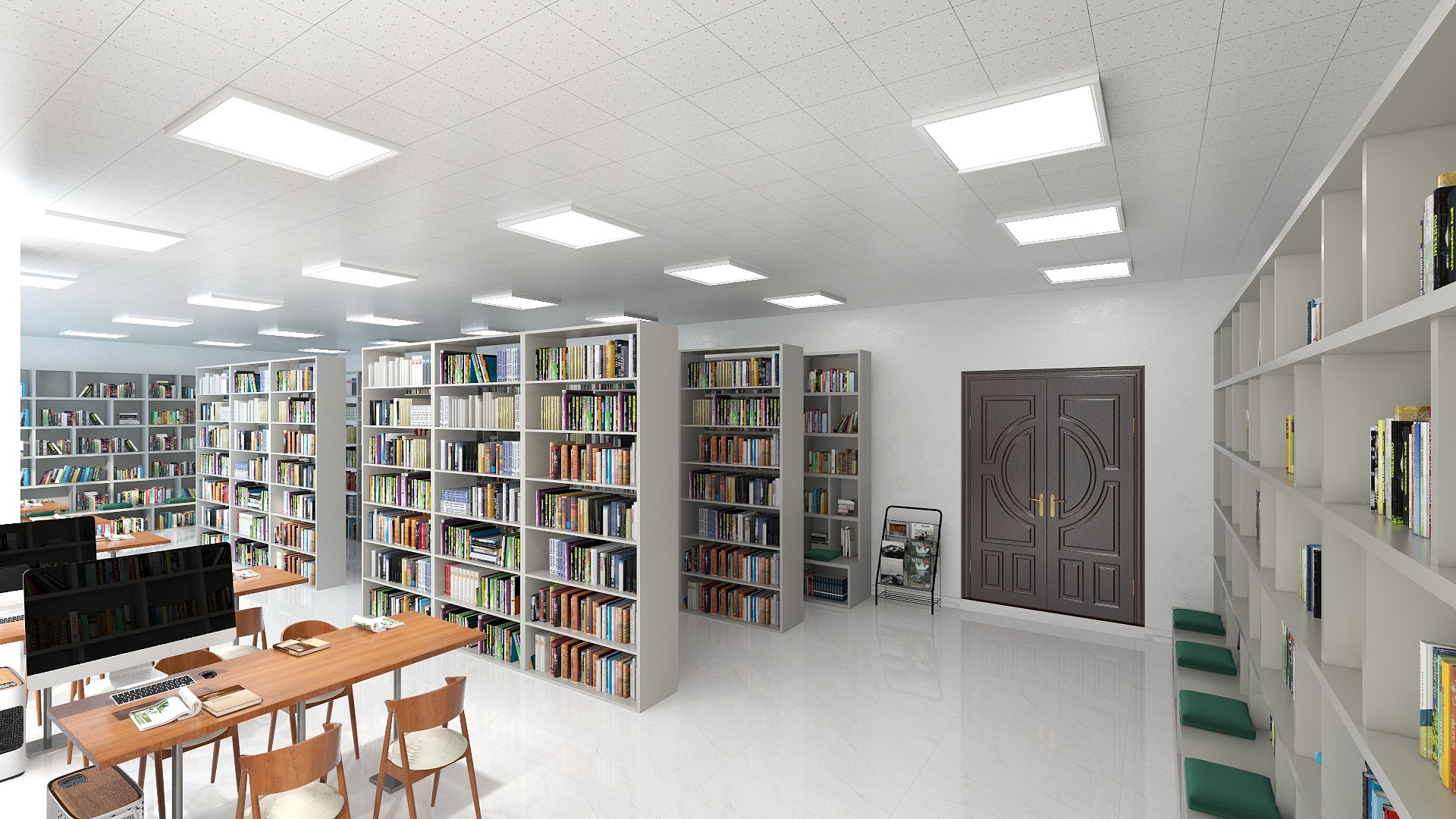 GTFOZKNe-图书室.dwg-装修设计方案