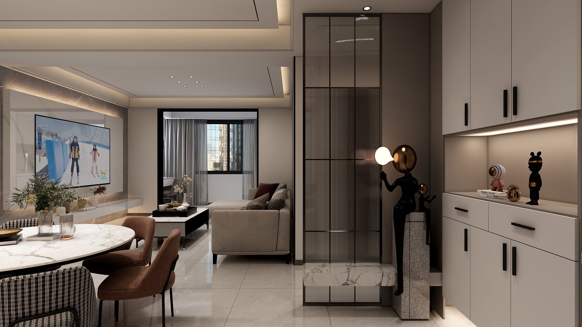 黑马设计-现代风格112平4房-装修设计方案