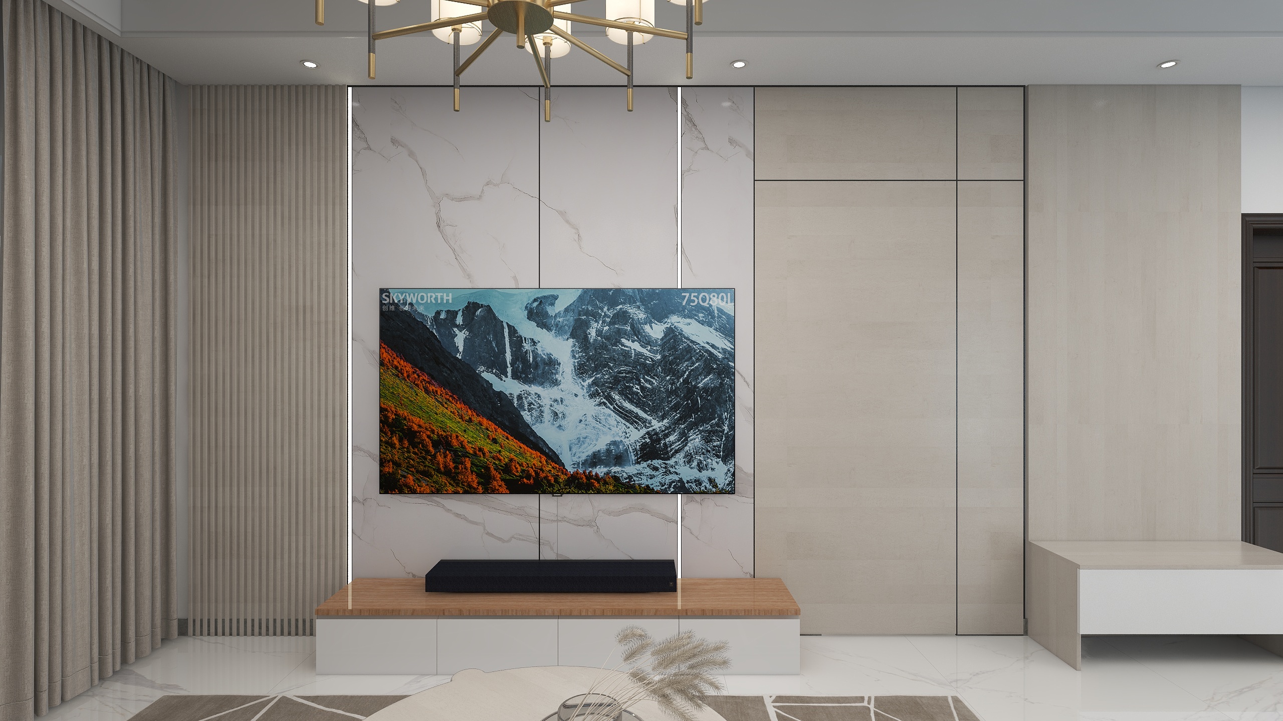 唐山设计师岳镇岭-荣盛锦绣阅山125理想天空-东户装修效果图