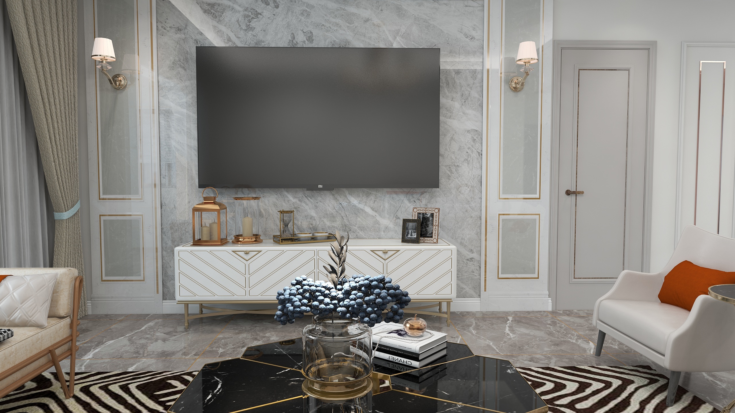 鹏高装饰-116.99²欧式简欧装修效果图