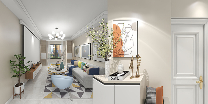 浮尘设计师-天河美苑.dwg-装修设计方案