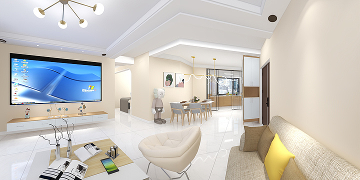 安国布兰莎-熙悦府12-1304（奶油风）-装修设计方案