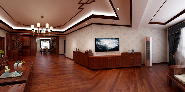 设计师蒲欢-喜鹊装饰设计师蒲欢-罗堆吉曲康桑小区B6-072-装修设计方案