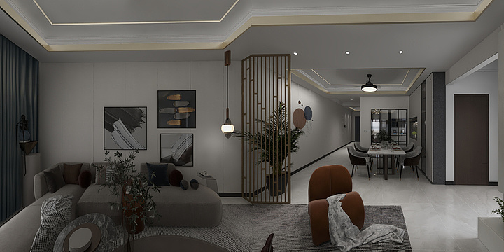 头戴草帽心向远方-金碧湾9户型-装修设计方案