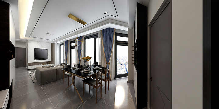 设计装修达人王师-瑞和园89.50㎡B户型3室2厅1卫-装修设计方案