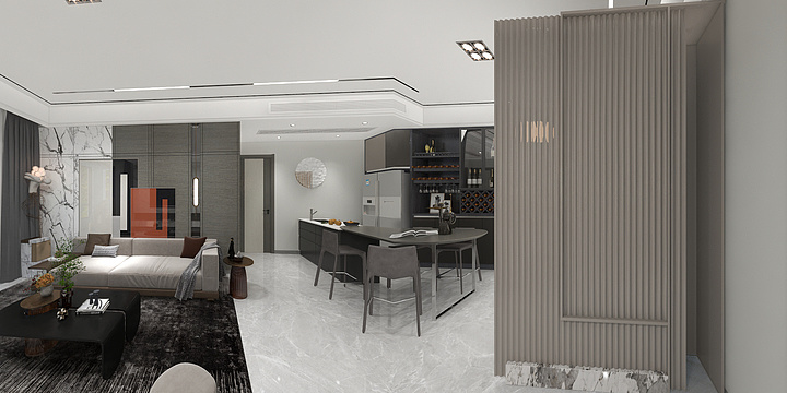 空间设计师L-万象新海东苑135平-梁文文-装修设计方案