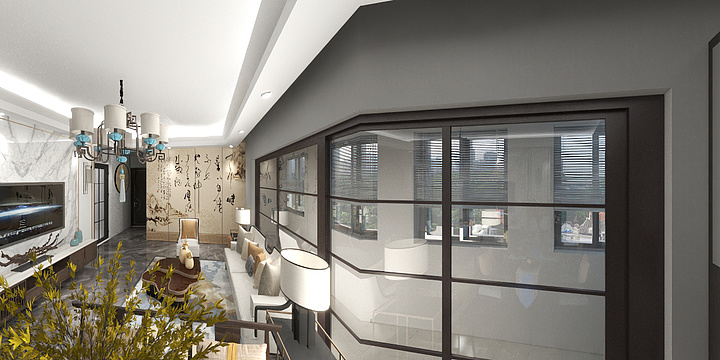 159****2408DvLM-瑞和园89.50㎡B户型3室2厅1卫-装修设计方案