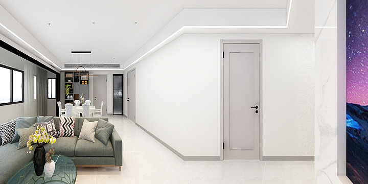 张海燕室内工作室-瑞和园89.50㎡B户型3室2厅1卫-装修设计方案