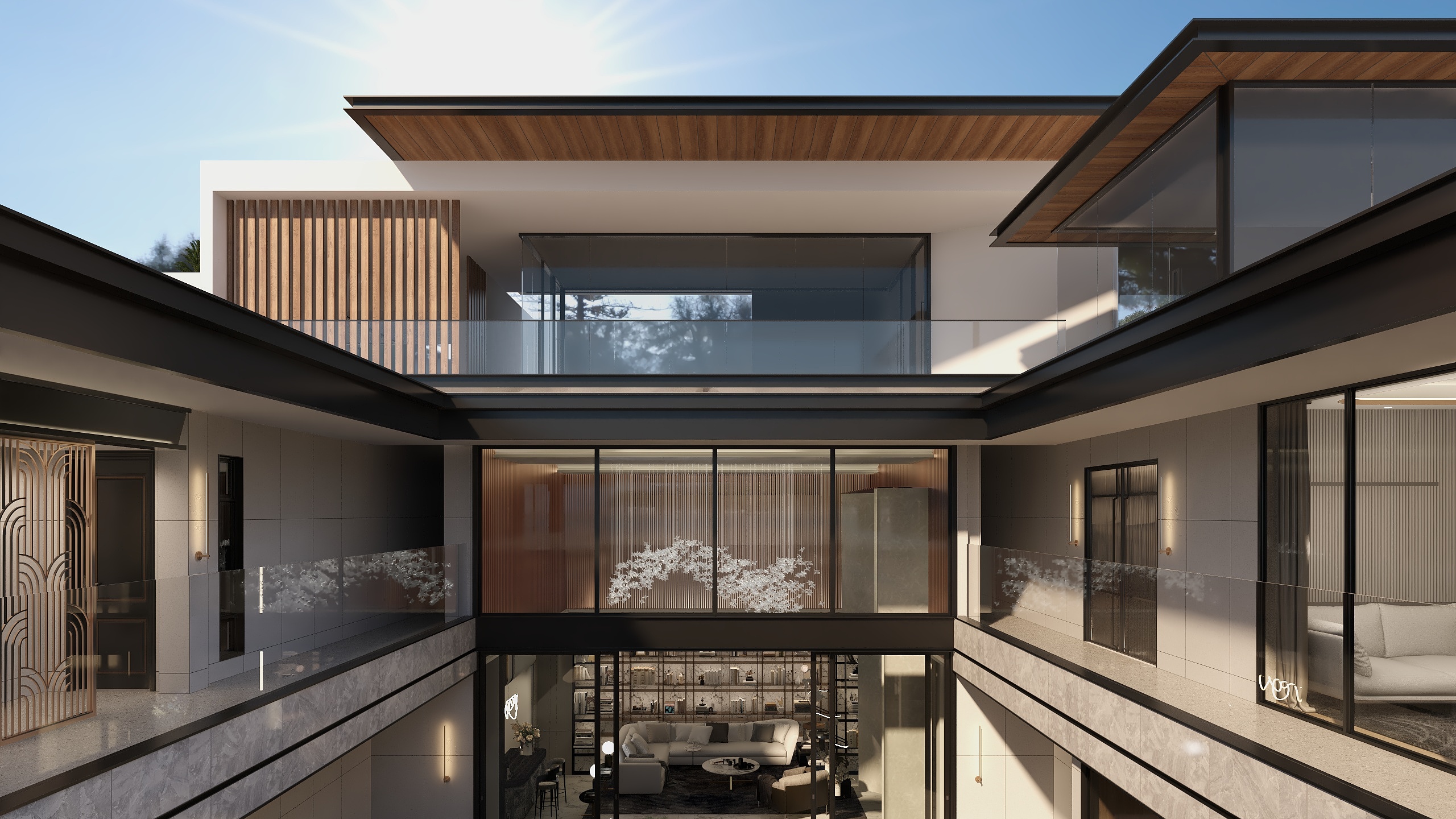 菜刀屠龙侠-天海归墅-1300㎡现代风海景别墅-装修设计方案