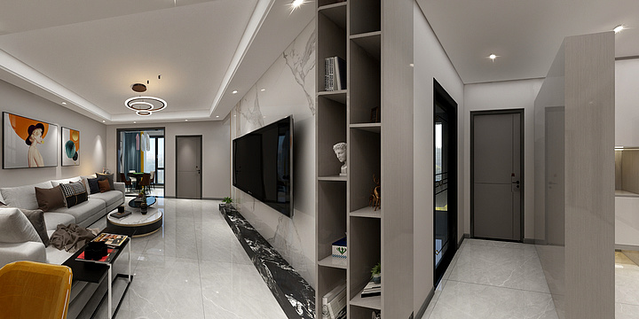 設記師陳源-圣城公园1-20-4现代风格-装修设计方案