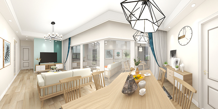 钱成LL一-瑞和园89.50㎡B户型3室2厅1卫-装修设计方案