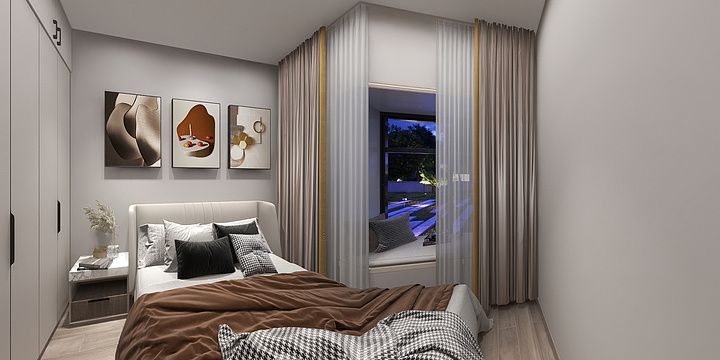 大班装饰集团设计中心-万鸿城21栋804马先生效果图仅供参考-装修设计方案