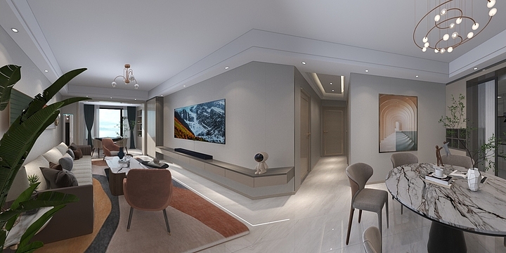 宇尚高端设计落地研发中心-珑熙府8栋1单元2103李总雅居-装修设计方案