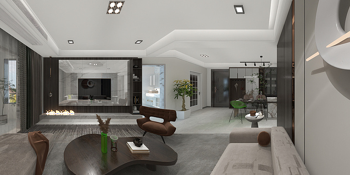 空间设计师L-梁文文绿洲学府133平-装修设计方案