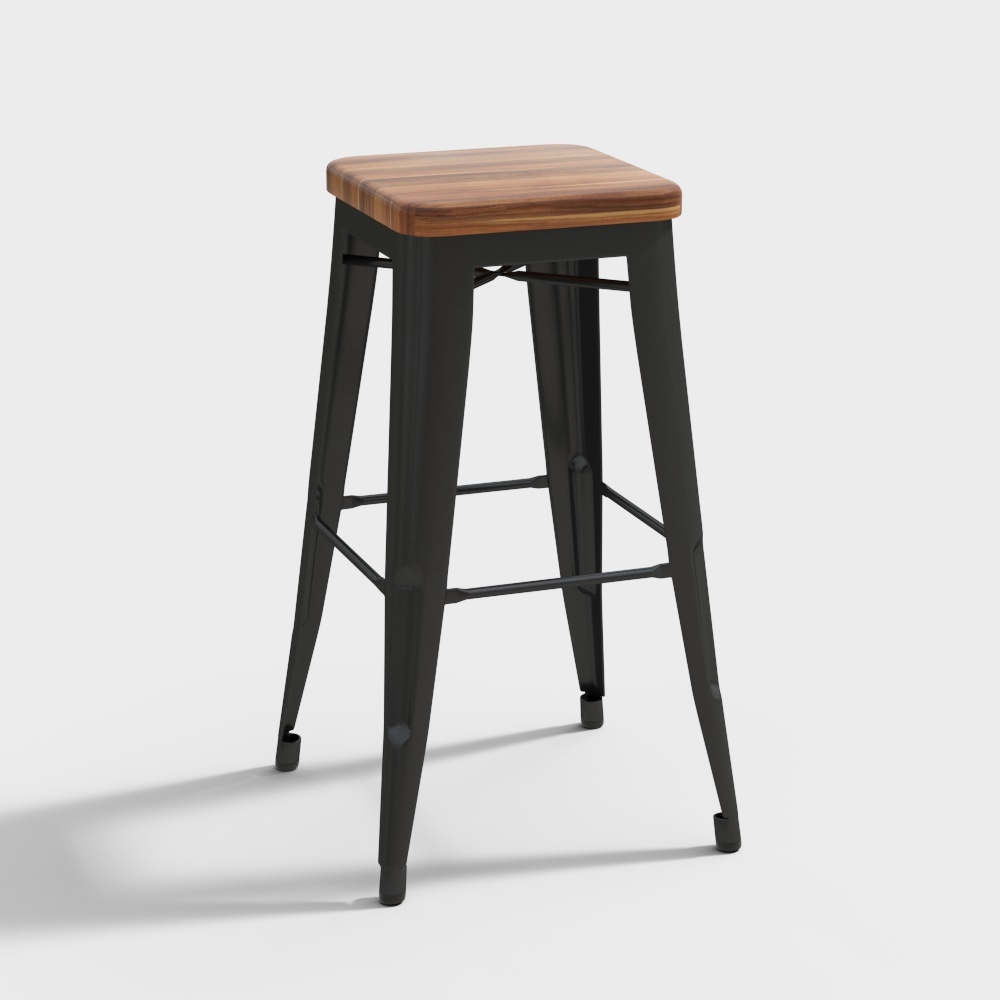 bar chair brown3D模型