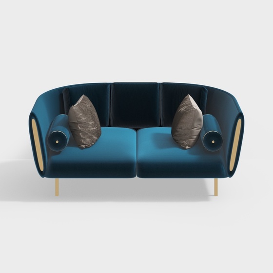 Scandinavian Modern Seats & Sofas,Loveseats,Loveseats,Blue
