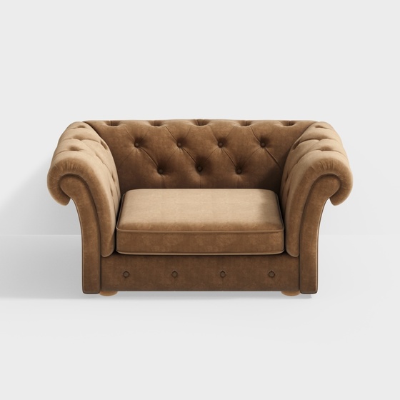 American European Seats & Sofas,Single Sofa,Single Sofa,Wood color+Earth color