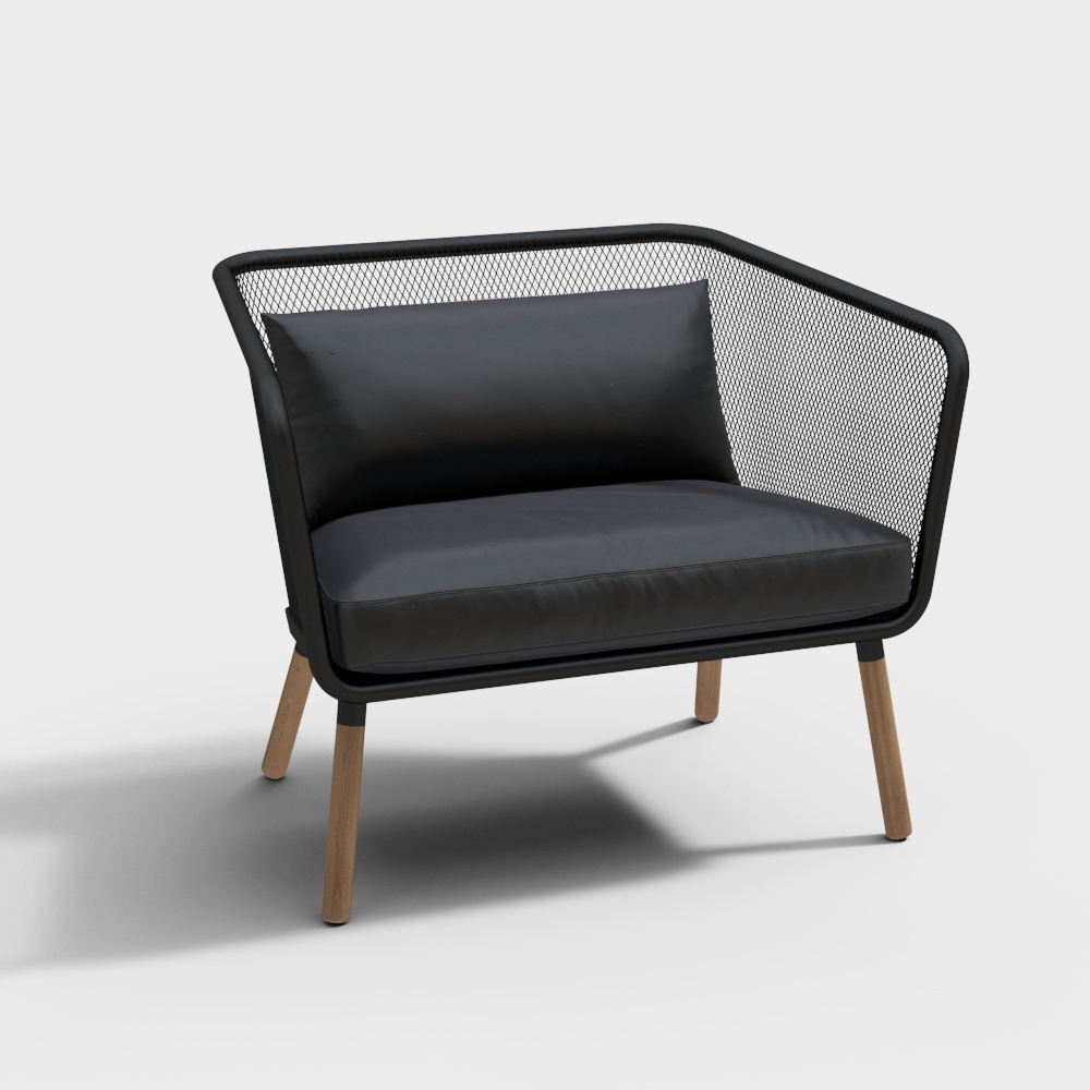 Leisure armchair_black 休闲椅3D模型